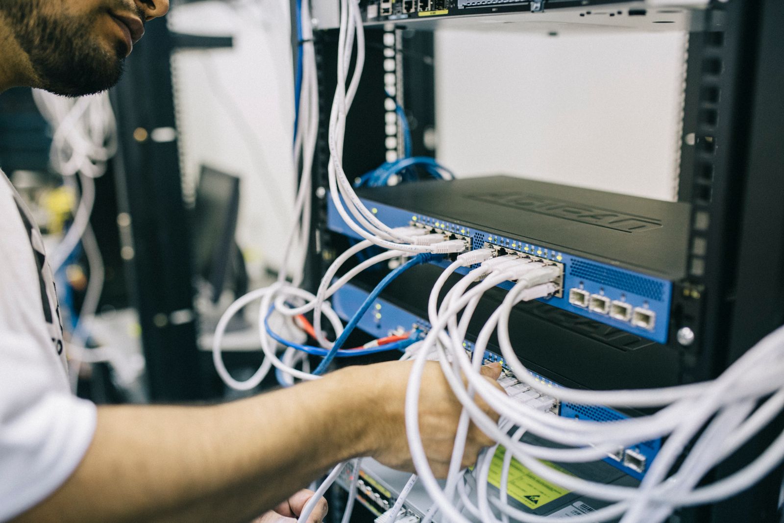 Our engineers at work on enterprise networking equipment